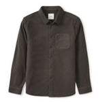 Dark brown shirt with a pocket on a white background