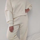 Margo Cropped Crewneck - Cream