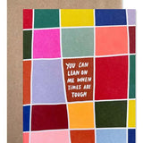 Lean On Me Card