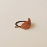 Curved Resin Hair Tie - Brown