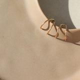 Wishbone Stud Earrings - Gold