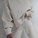 Margo Cropped Crewneck - Cream