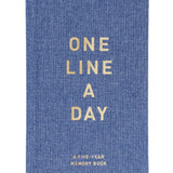 One Line A Day Journal - Denim