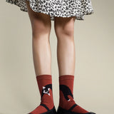 Pounce Crew Socks - Merlot