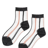 Grand Slam Sheer Crew Socks - Black