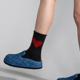 Love Cashmere Crew Socks - Charcoal