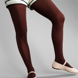 Opaque Tights - Chocolate Brown