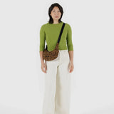 Small Nylon Crescent Bag - Leopard