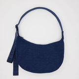 Medium Nylon Crescent Bag - Navy