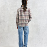 Shelly Flannel Shirt - Navy/ Red