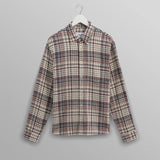 Shelly Flannel Shirt - Navy/ Red