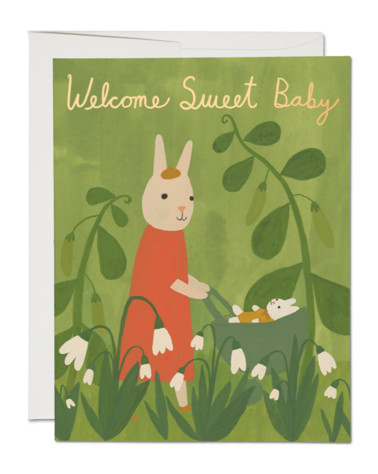 Sweet Bunny Baby Card