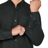 Solid Heather Reworked Shirt - Charcoal
