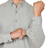 Solid Heather Reworked Shirt - Light Grey