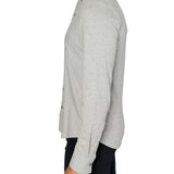 Solid Heather Reworked Shirt - Light Grey