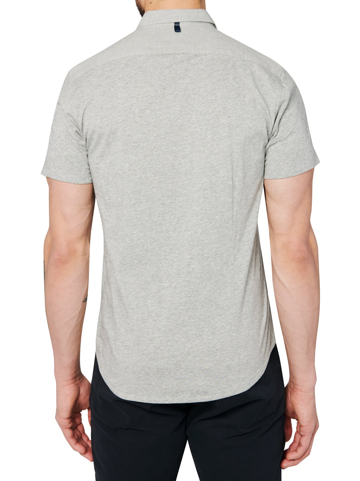 Grey Short Sleeve Button up shirt