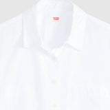 Harlie Cropped Shirt - Bright White