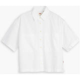 Harlie Cropped Shirt - Bright White