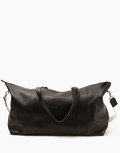 Malbec Weekend Bag - Black/ Leather Strap
