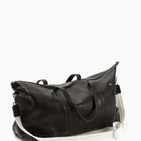 Malbec Weekend Bag - Black/ Leather Strap
