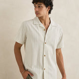 Vacation Stripe Tee Shirt - Natural