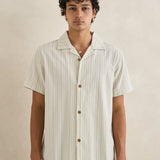 Vacation Stripe Tee Shirt - Natural