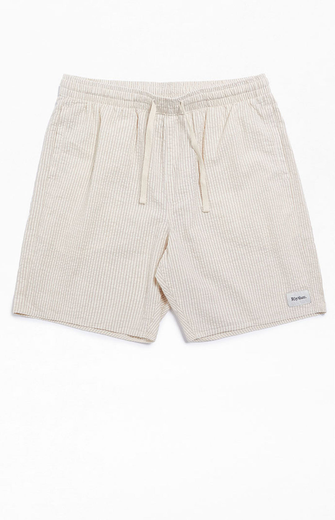 Seersucker Stripe Jam Shorts - Cream