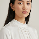 Croissant Clicker Hoops - Gold