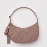 Medium Nylon Crescent Bag - Toasted Almond
