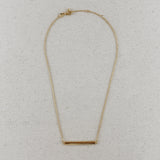 Polished Bar Necklace - Gold
