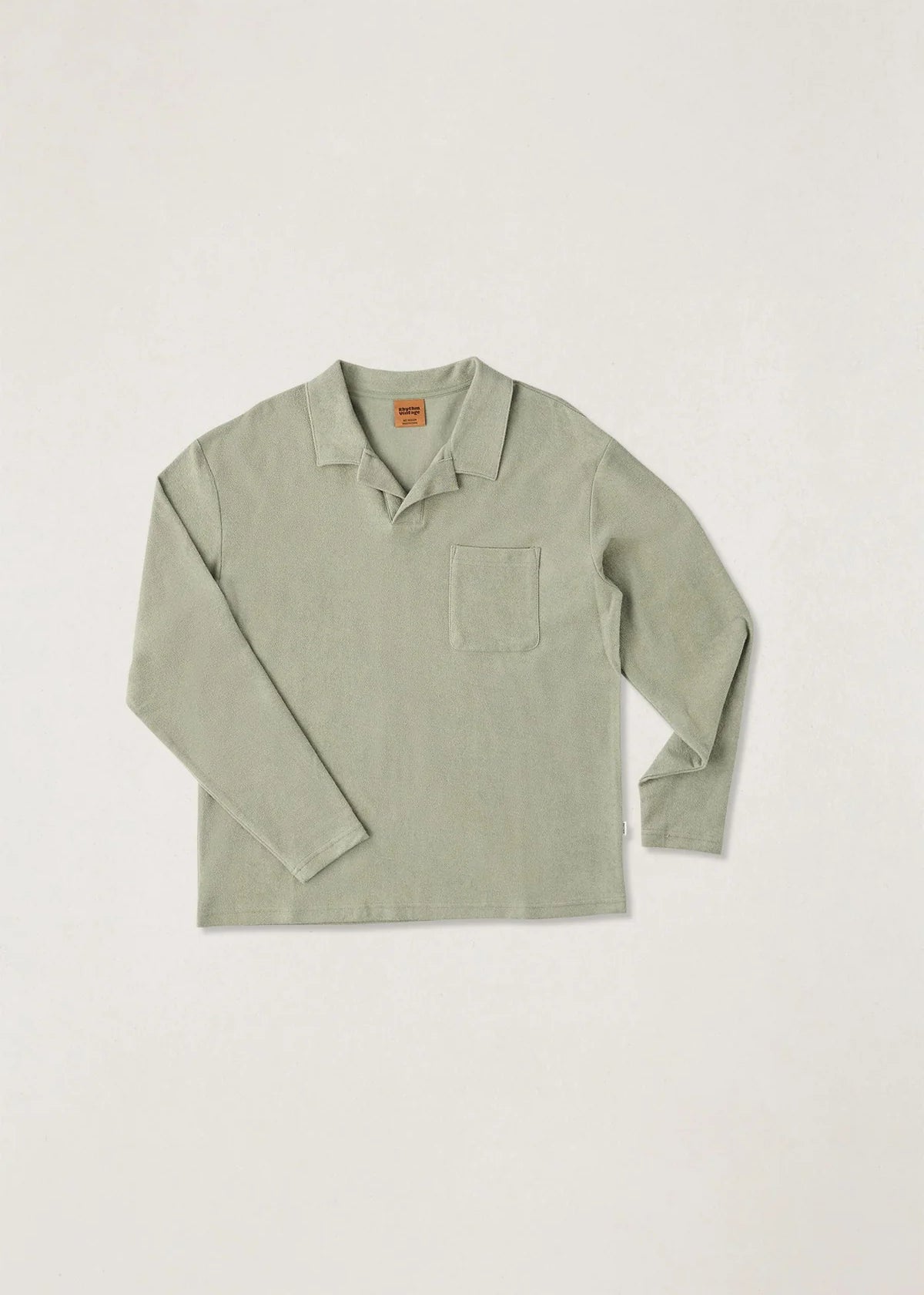 Vintage Terry Long Sleeve Shirt - Sage