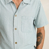 Seersucker Stipe Shirt - Pine