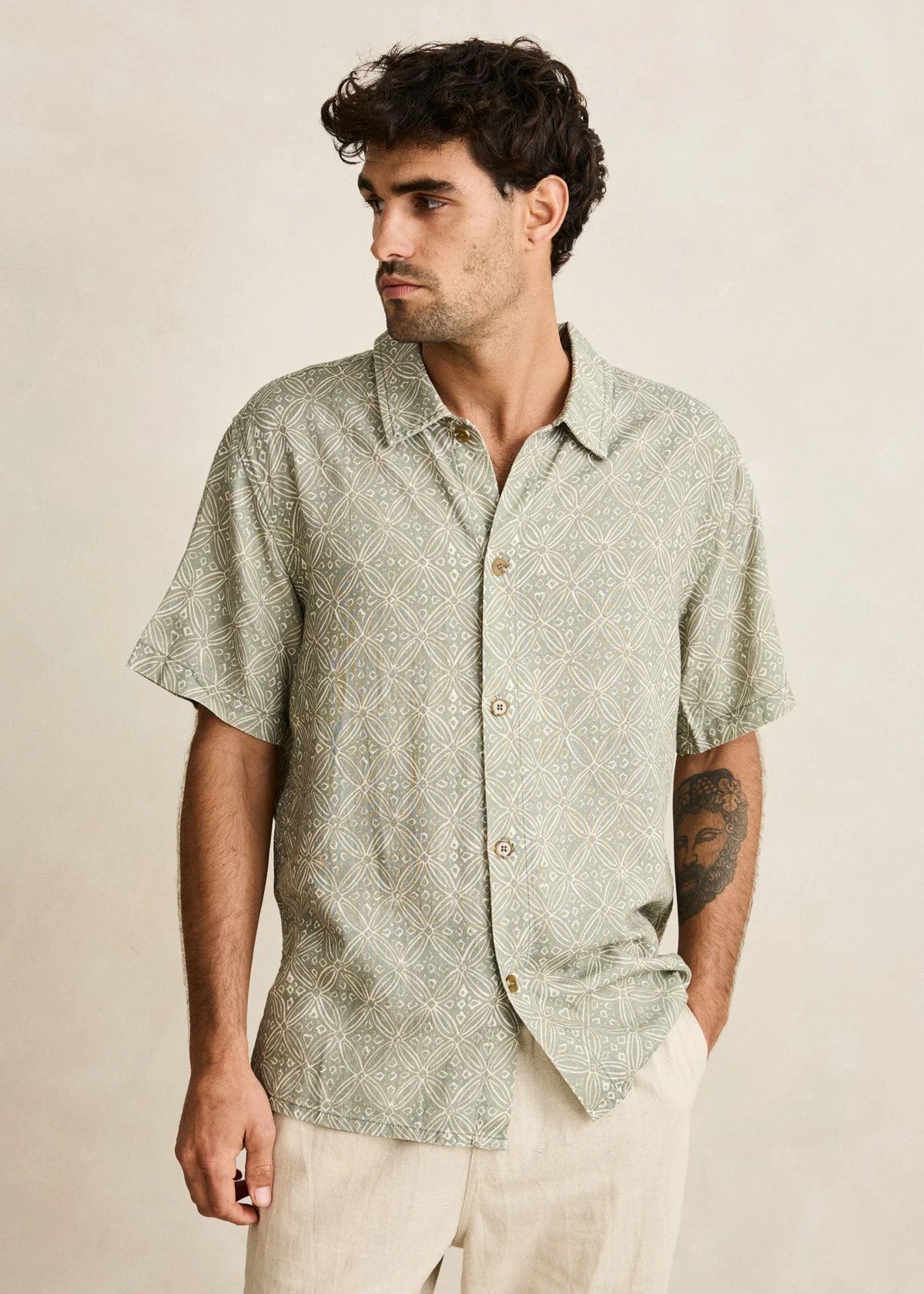Jave SS Shirt - Olive