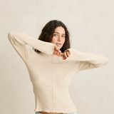 Essential LS Knit Top - White