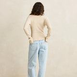 Essential LS Knit Top - White