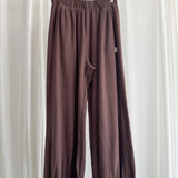 Pointelle Balloon Pants - Chocolate
