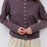 Elisa Cardigan - Brown / Navy