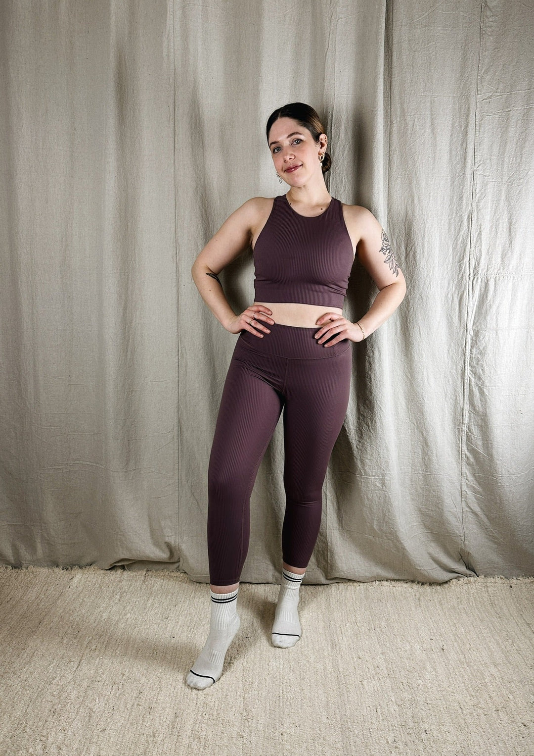 Girlfriend Collective Rib Cropped Leggings