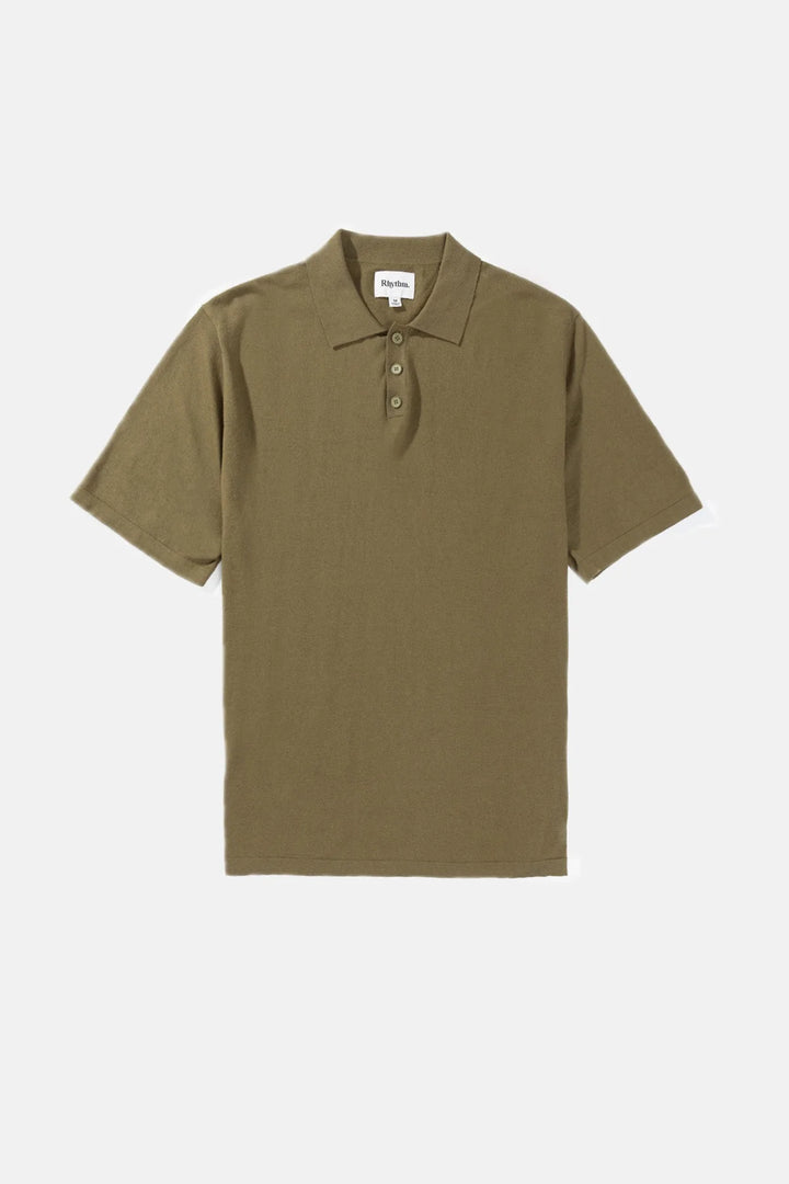 Knit Polo - Olive