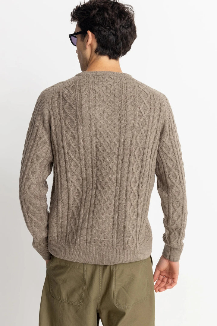 Mohair Fishermans Sweater - Sand