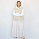 Quilted Vest - Beige