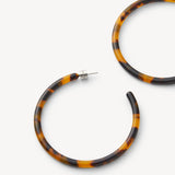 Large Hoops - Classic Tortoise