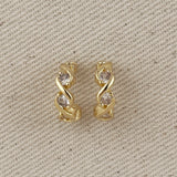 Infinity CZ Hoops - Gold