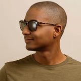 Wiley Sunglasses - Brindle Tortoise / Green