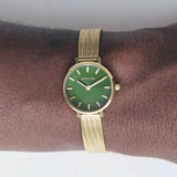 Beverly Mesh Watch - Green/ Gold