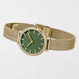 Beverly Mesh Watch - Green/ Gold