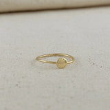 Flat Disc Ring - Gold