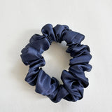 Baby Satin Scrunchie - Navy
