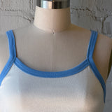 Cherry Tank - Ivory / Blue