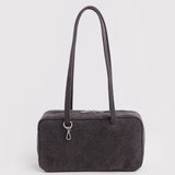 Denim Bowler Bag - Black Denim